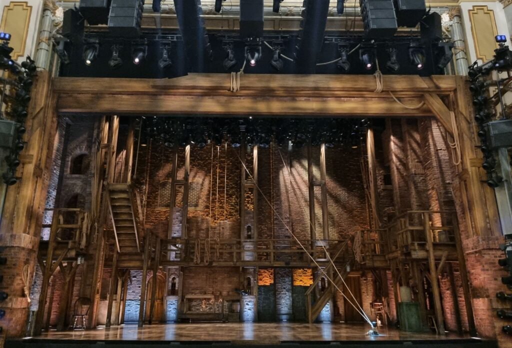 The Hamilton Musical stage